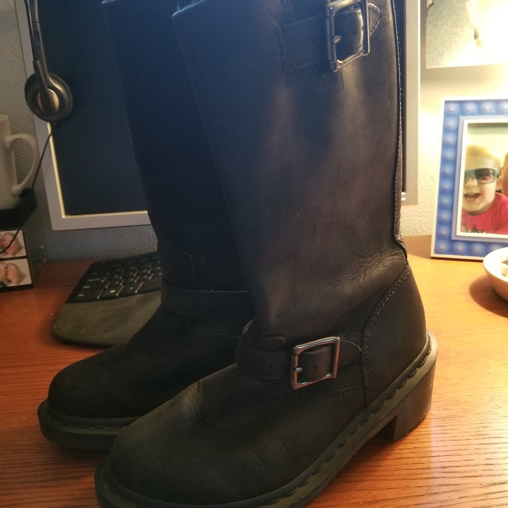 Dr. Marten Engineer Tall Boots (Rowena)